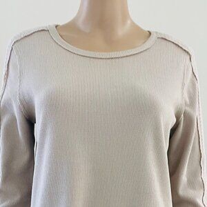 Gibson Look Women Beige Top Size MEDIUM